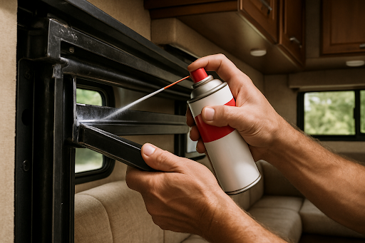 lubricating rv slide outs